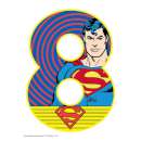 Superman Number 8 Edible Icing Image